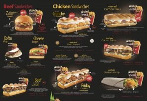cook door resturant menu