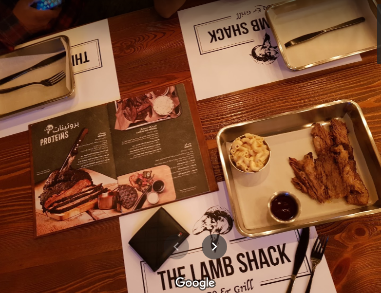 the lamb sheak resturant menu