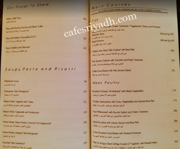 cipriani menu