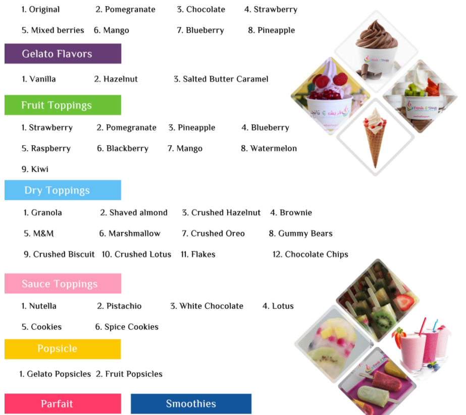 freshandtangy menu