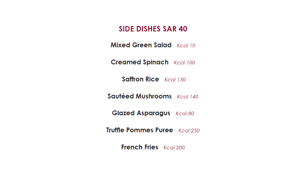 THE GLOBE mENU