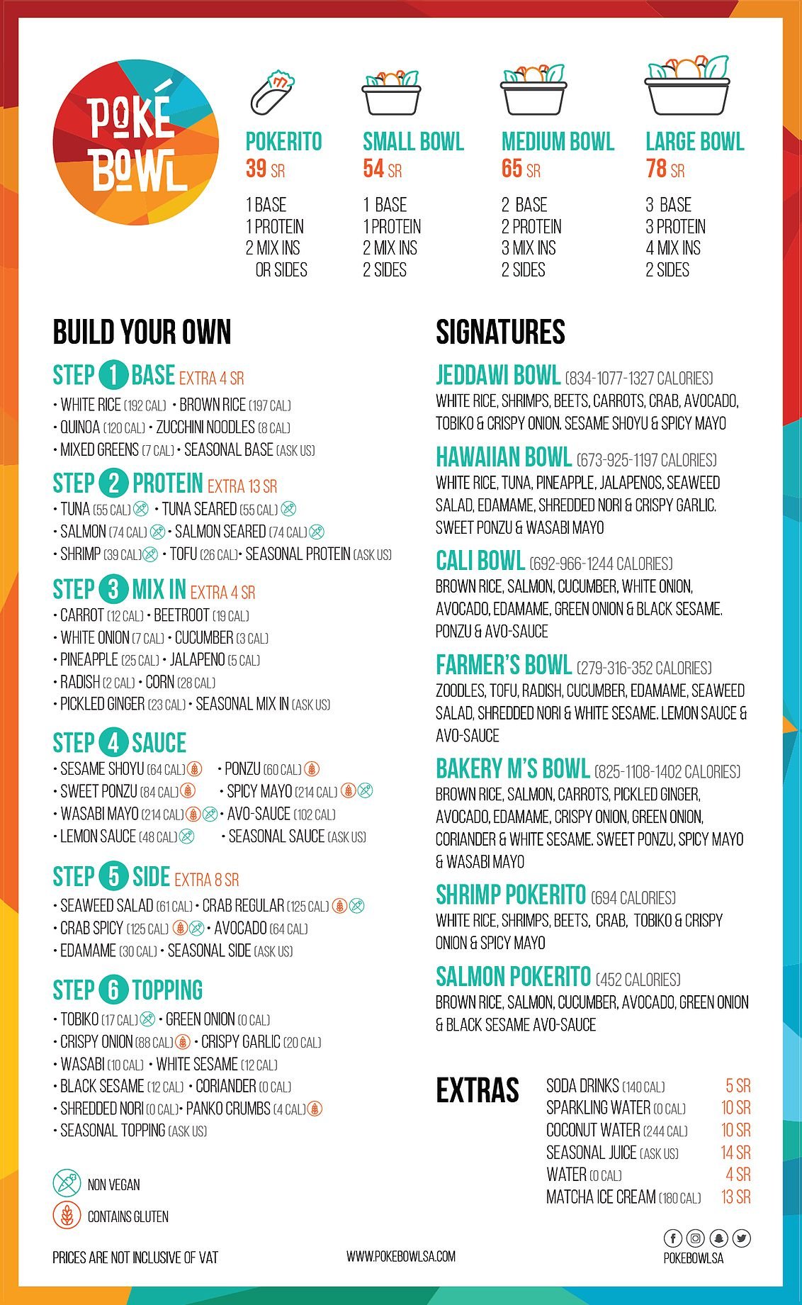 Poke Bowl Restaurant Menu