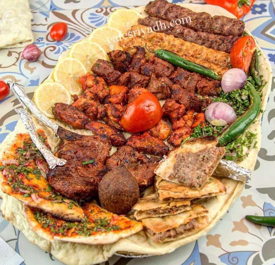 أكلات مطعم زعيم الشام مشويات